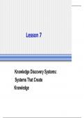 Knowledge Management - Knowledge Discovery Systems  2024