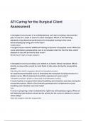 ATI MED SURG RN Caring for the Surgical Client Assessment Exam Questions and Answers 