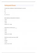 Volleyball 54 Exam Questions With Solutions