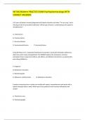NR 546 Midterm PRACTICE EXAM Psychopharmacology WITH CORRECT ANSWERS