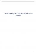 AAMC MCAT Sample Test exam 2024 with 100% correct answers