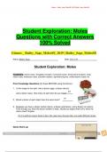 Student Exploration: Moles Questions with Correct Answers  100% Solved 