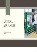 OWE5 Critical statement presentatie 