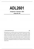 ADL2601 Assignment 1 (Solutions) Semester 1 2024