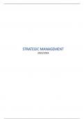 Lecture & Exam notes Strategic Management (2101TEWMBA)