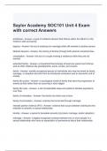 Saylor Academy SOC101 Unit 4 Exam with correct Answers