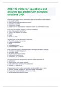 ARE 112 midterm 1 questions and answers top graded with complete solutions 2024 