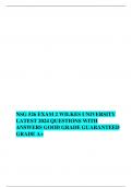 NSG 526 EXAM 2 WILKES UNIVERSITY LATEST 2024 QUESTIONS WITH ANSWERS GOOD GRADE GUARANTEED GRADE A+ 