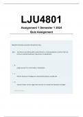 LJU4801 Assignment 1 Solutions Semester 1 2024
