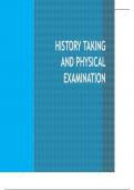 History taking and physical examination