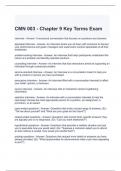 CMN 003V Exam Bundle (Graded A)