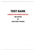 Test Bank For Concepts for Nursing Practice 3rd Edition By Jean Foret Giddens |All Chapters,  2024|