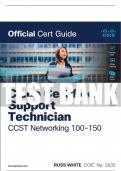 Test Bank For Cisco Certified Support Technician CCST Networking 100-150 Official Cert Guide All Chapters - 9780138213282