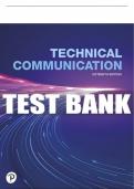 Test Bank For Technical Communication, 16th edition All Chapters - 9780138273279
