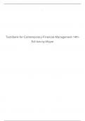 Test Bank for Contemporary Financial Management 14th Edition by Moyer