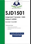 SJD1501 Assignment 7 (QUALITY ANSWERS) Semester 1 2024
