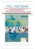 FULL TEST BANK For Primary Care: Art and Science of Advanced Practice Nursing - An Interprofessional Approach Fifth Edition by Lynne M. Dunphy latest Update Graded A+      