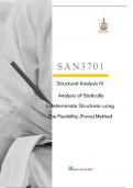 SAN3701 - Analysis of Statically Indeterminate Structures using The Flexibility (Force ) Method