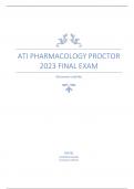 ATI Pharmacology Proctor 2023 final exam