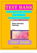 Test Bank Basic Geriatric Nursing 7th Edition by Patricia A. Williams Chapter 1-20 | Complete Guide For All questions