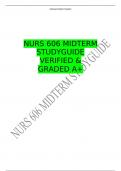 NURS 606 MIDTERM STUDYGUIDE VERIFIED & GRADED A+ 