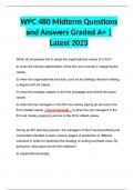 WPC 480 Midterm Questions and Answers Graded A+ | Latest 2023