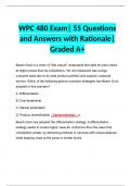 WPC 480 Exam| 55 Questions and Answers with Rationale| Graded A+ Latest 2024 Guide 