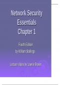 Network Security  Essentials Chapter 1 Fourth Edition by William Stallings