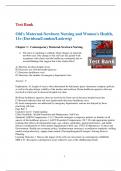  Test Bank Olds' Maternal-Newborn Nursing & Women's Health Across the Lifespan. 11th Edition...Latest 2024...Download Pdf 