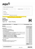 2023 AQA GCSE SPANISH 8698/RH Paper 3 Reading Higher Tier Question Paper  & Mark scheme (Merged) June 2023 [VERIFIED] GCSE SPANISH Higher Tier Paper 3 Reading H