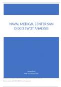 HMGT 335 week 2 Assignment NAVAL MEDICAL CENTER SAN DIEGO SWOT ANALYSIS