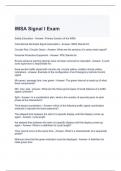 IMSA Signal I Exam 2024 Questions and Answers