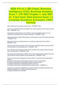 ISDS 415 ch 3, BD Chap2, Business Intelligence (CH3), Business Analytics Exam 1, CIS 4093 Chapter 3, isds 2001 ch. 2 test bank, Data Science Exam 1 || Complete Questions & Answers (100% Correct)