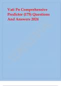 Vati Pn Comprehensive Predictor Vati Pn Comprehensive Predictor (175) Questions And Answers