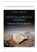 Test Bank For Medical-Surgical Nursing: Focus on Clinical Judgment Third Edition||ISBN NO:10,1975190947||ISBN NO:13,978-1975190941||All Chapters||Complete Guide A+.Test Bank For Medical-Surgical Nursing: Focus on Clinical Judgment Third Edition||ISBN NO:1