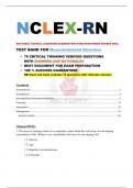 NCLEX-RN {NATIONAL COUNCIL LICENSURE EXAMINATION [FOR] REGISTERED NURSES (RN)} TEST BANK FOR Musculoskeletal Disorders |NCLEX-RN QUESTIONS WITH ANSWERS AND RATIONALES