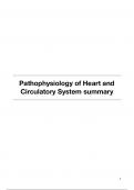 Summary Pathophysiology of Heart and Circulatory System (AB_1015)