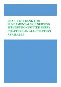  TEST BANK FOR  FUNDAMENTALS OF NURSING  10TH EDITION POTTER PERRY  CHAPTER 1-50/ ALL CHAPTERS  AVAILABLE