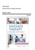 Test Bank - Massage Therapy-Principles and Practice, 7th Edition (Salvo, 2023), Chapter 1-30 | All Chapters