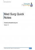 Med Surg Quicknotes