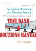 Spreadsheet Modeling & Decision Analysis: A Practical Introduction to Business Analytics 8th Edition by Cliff Ragsdale  TEST BANK and SOLUTIONS MANUAL  (DOWNLOAD LINK PROVIDED)