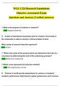 WGU C224 Research Foundations  Objective Assessment Exam   Questions and Answers 2024 / 2025 | 100% Verified Answers