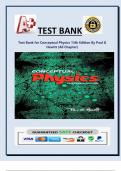 Test Bank for Conceptual Physics 13th Edition By Paul G Hewitt 