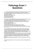 ORAL PATHOLOGY EXAM #1 QUESTION AND ANSWERS (2023/2024) (VERIFIED ANSWERS)