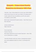 Sherpath – Tuberculosis Practice Questions and Answers 100% Pass