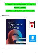 TEST BANK For Keltners Psychiatric Nursing, 9th Edition By Debbie Steele, Verified Chapters 1 - 36, Complete Newest Version