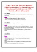 Exam 1: BIOS 256 / BIOS256 (2024/ 2025 Update) Anatomy and Physiology IV Review |  Questions and Verified Answers_ 100% Correct_ A Grade -Chamberlain 