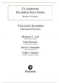 Solution Manual For College Algebra, 13th Edition by Margaret L. Lial, John Hornsby, David I. Schneider, Callie J. Daniels