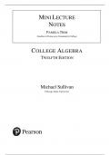 Test Bank For College Algebra, 12th Edition by Michael Sullivan