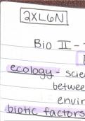 Class Notes Unit 2 Biology II(BIOL-1407) 